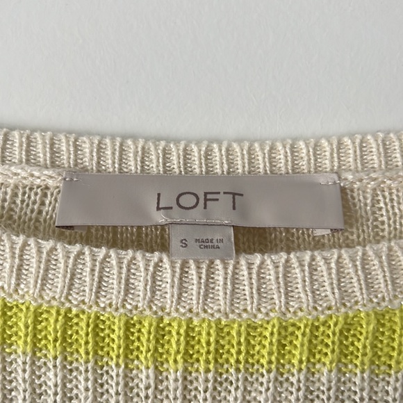 LOFT Striped Wedge Sweater Tee - Picture 5 of 5